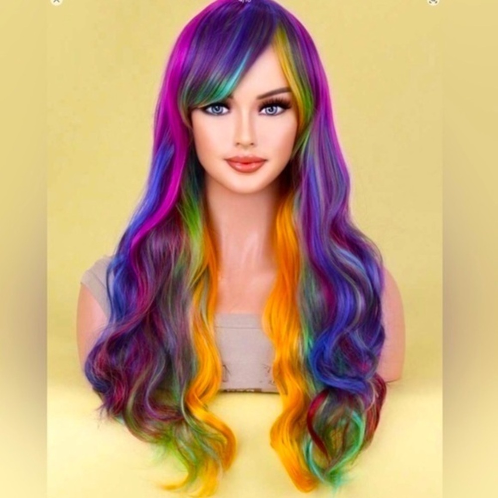 ✨NEW Vibrant Multicolor Wig for Women 26”